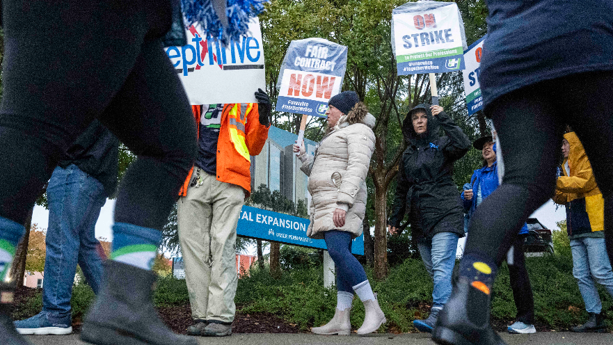See Kaiser workers in Roseville join a five-day statewide strike
