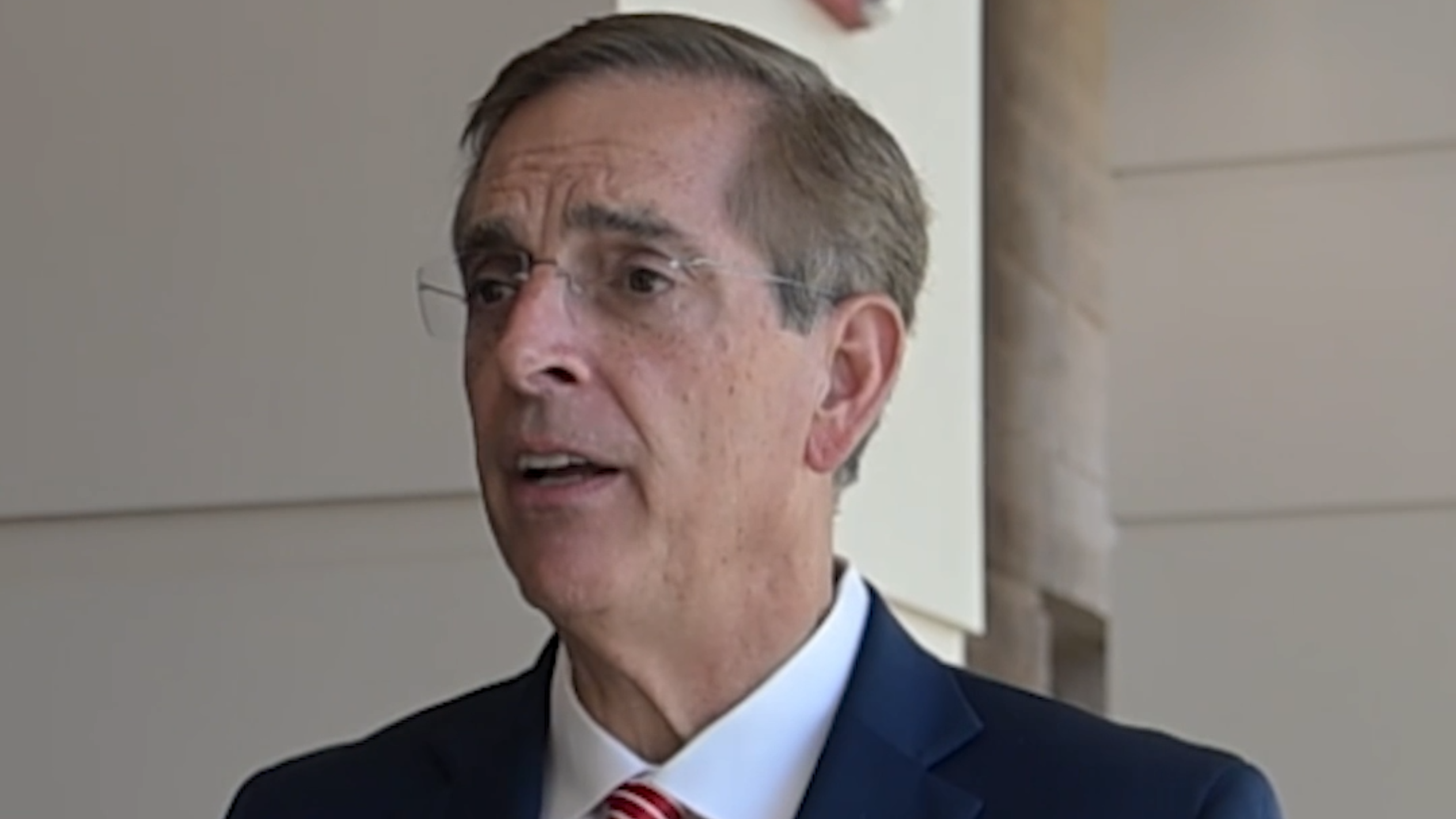 GA gubernatorial candidate Brad Raffensperger says he aligns with Trump on policy points