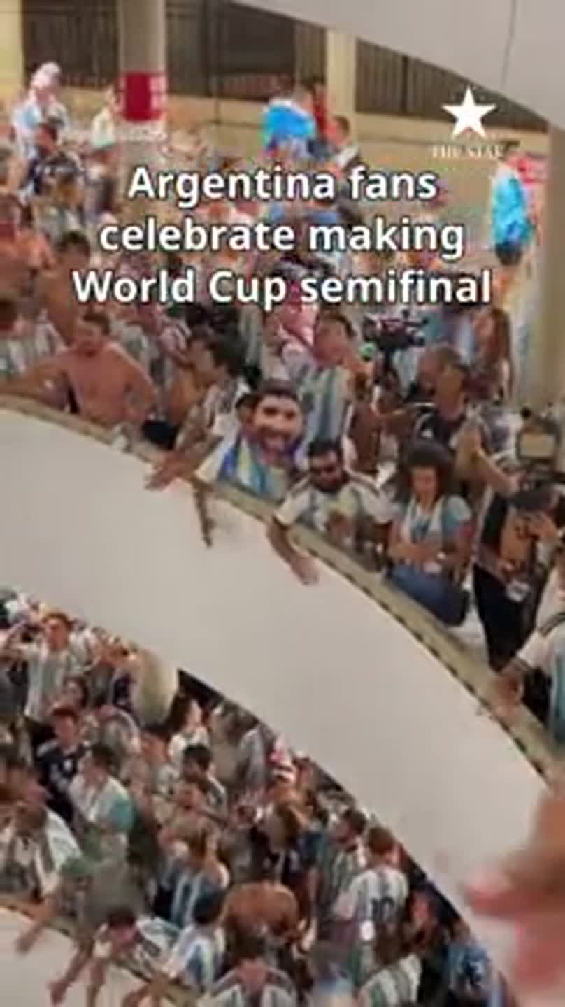 Argentina fans celebrate team's exciting win over Switzerland in Kansas City