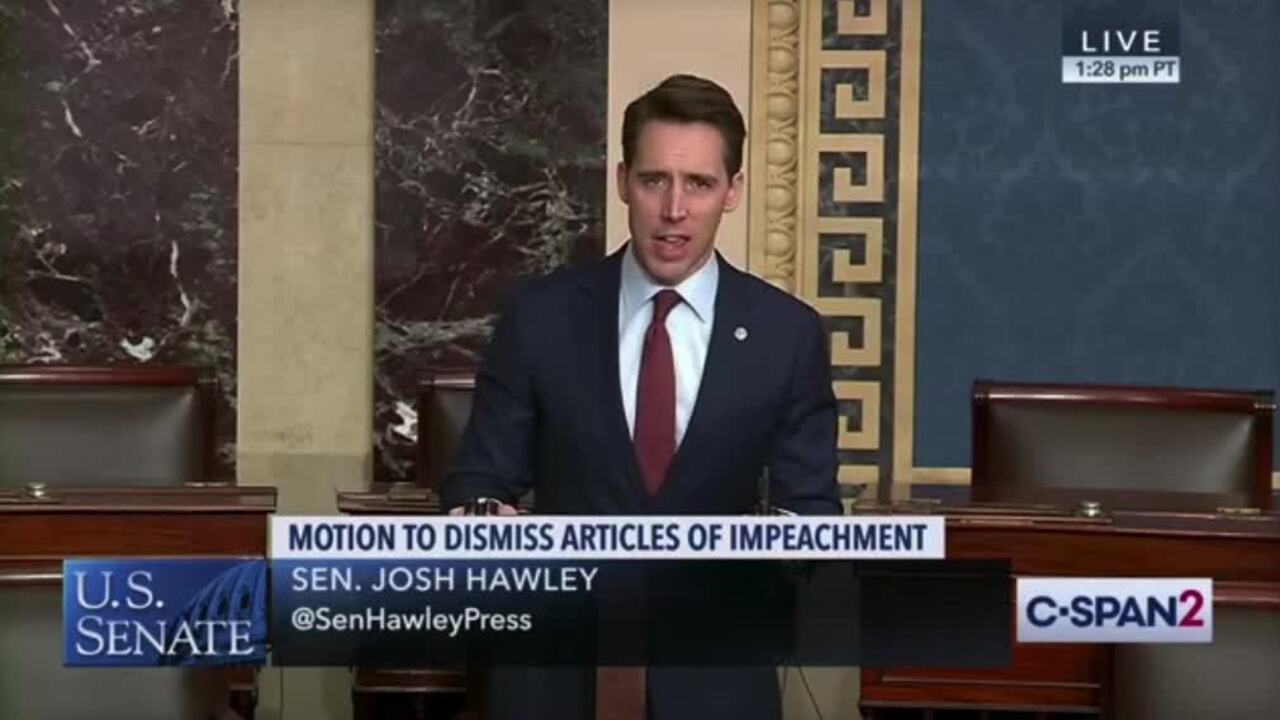 Josh Hawley’s proposal to dismiss Trump’s impeachment