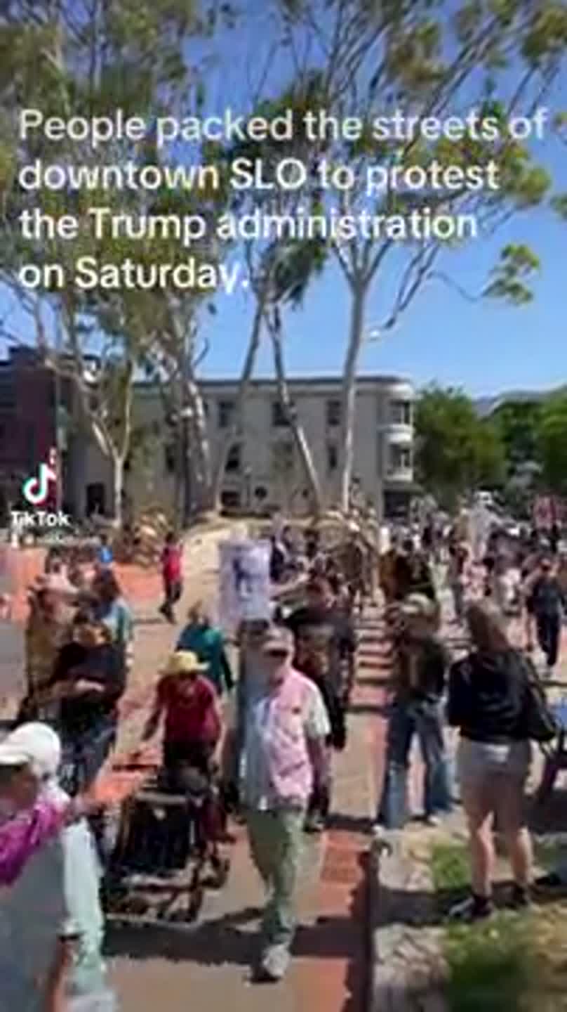 No Kings returns to SLO County, drawing thousands of protesters