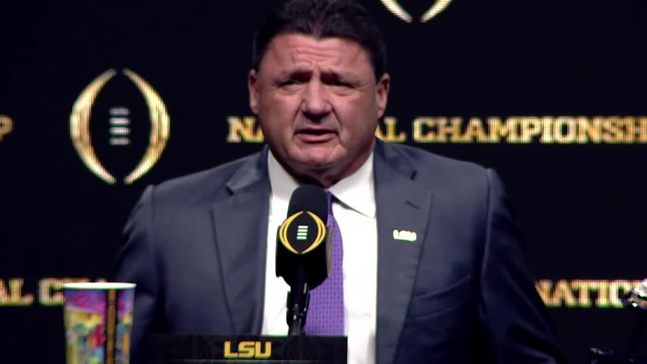 LSU’s Orgeron feeling confident against Clemson with ‘perfectionist’ Burrow at QB