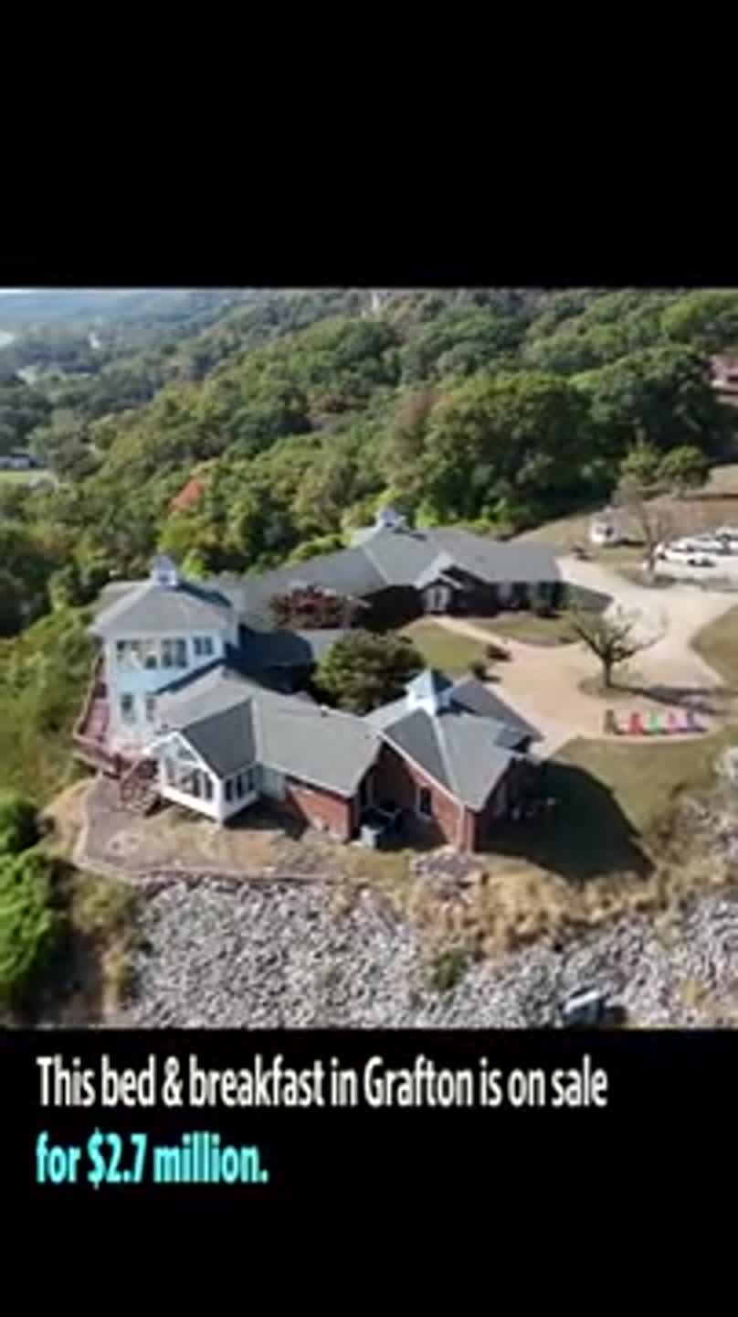 Own this metro-east bed & breakfast with stunning river views for only $2.7 million