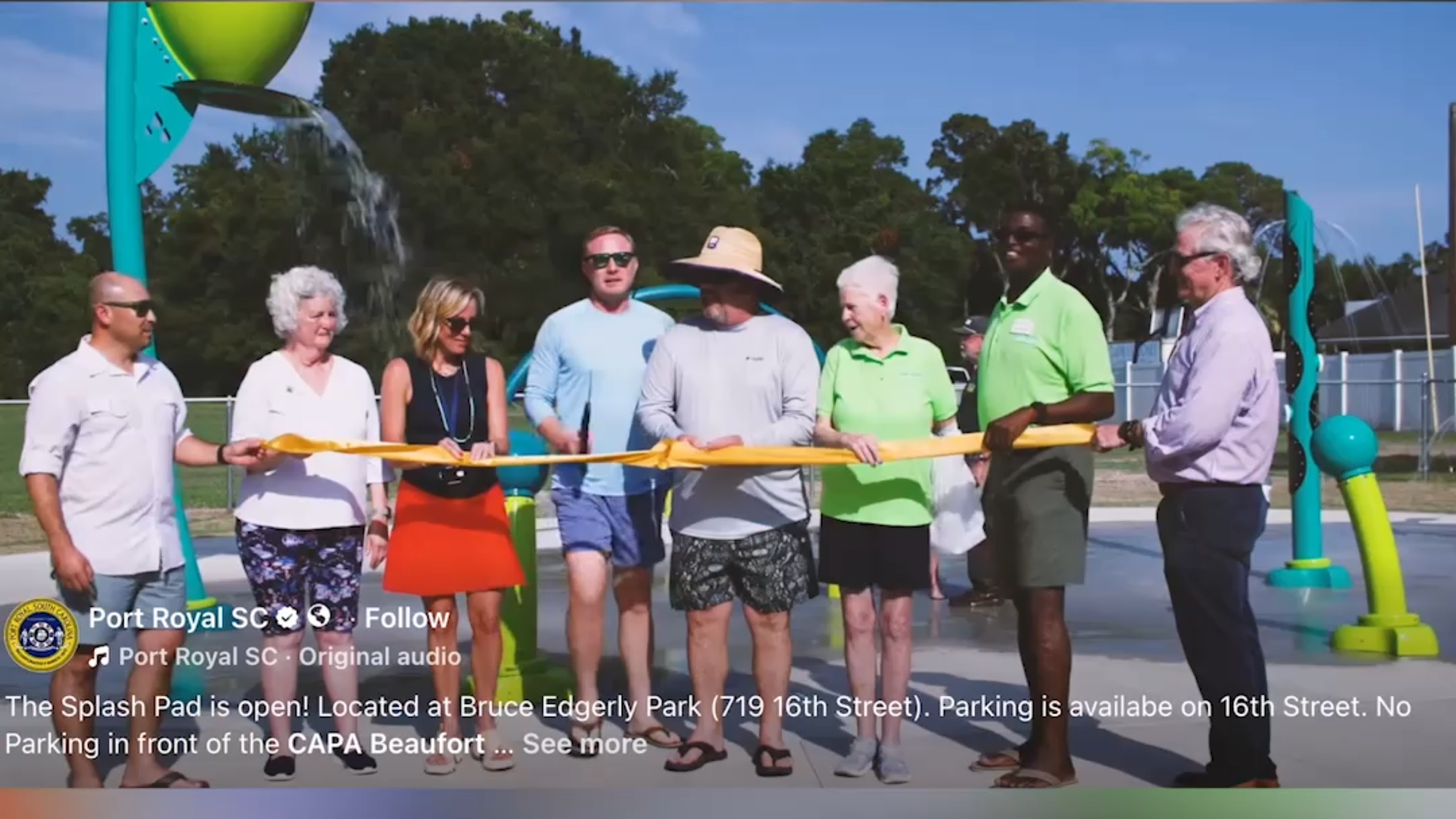 Port Royal splash pad opens - even town leaders have fun