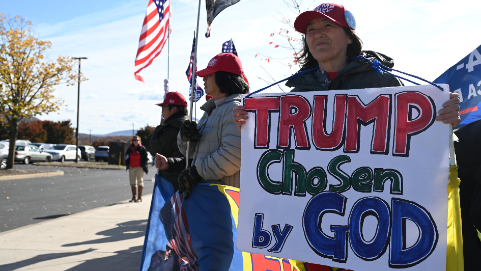 Scenes from Donald Trump rally in Centre County, PA