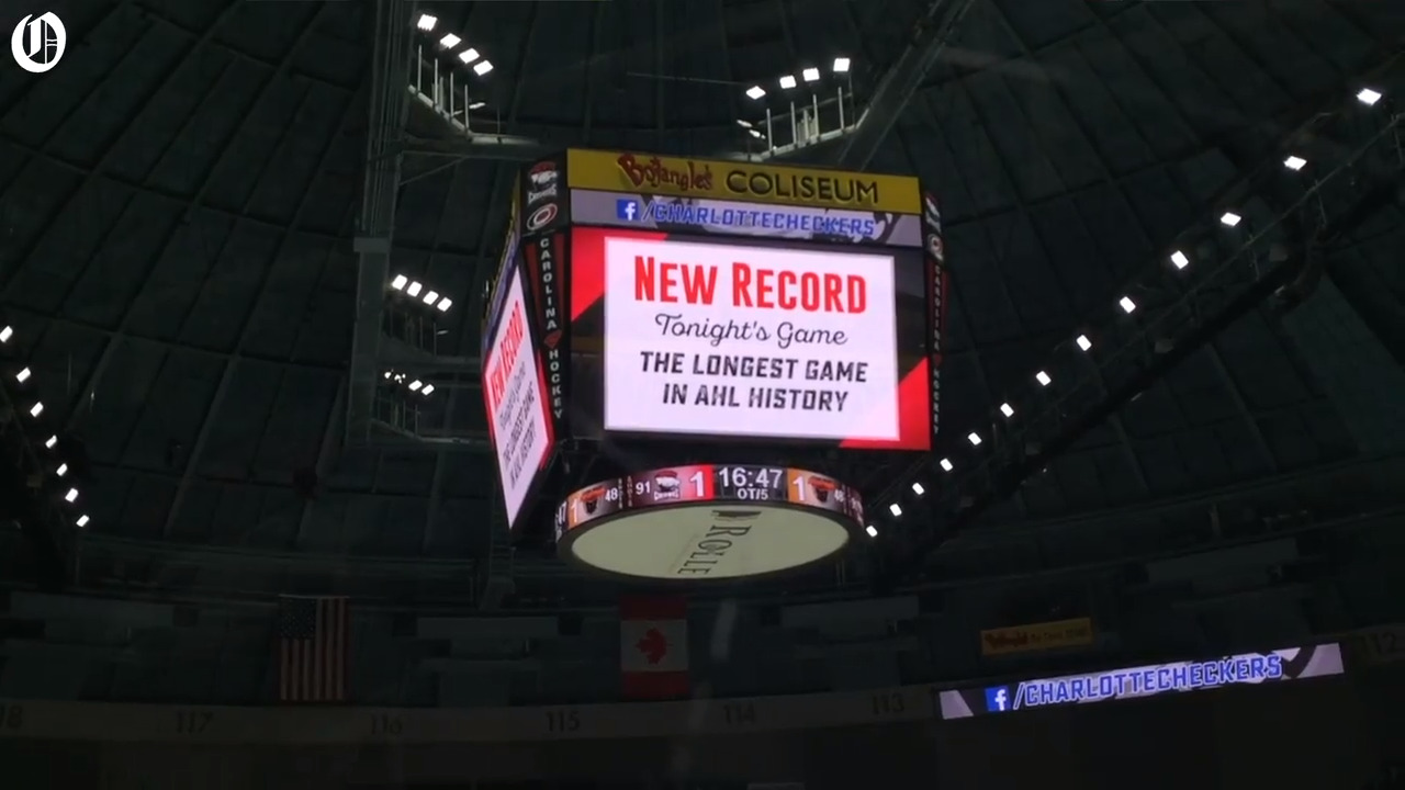 The Checkers played a really, really long game last night, and it broke records