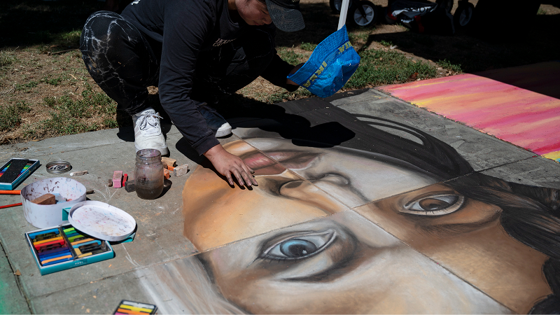 See Sacramento artists make the streets come alive at Fremont Park for Chalk It Up