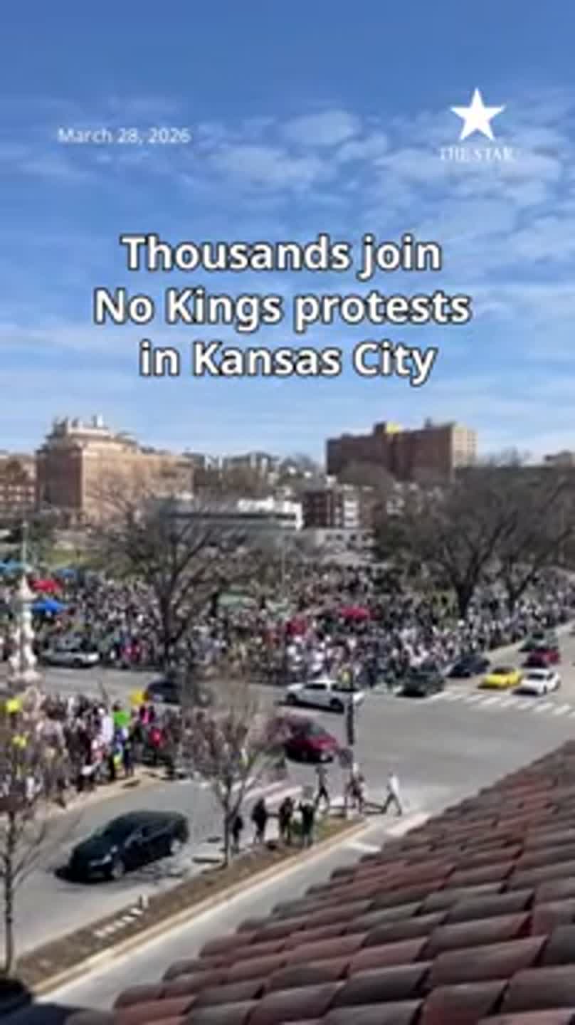 See the scene at No Kings protests in the Kansas City area
