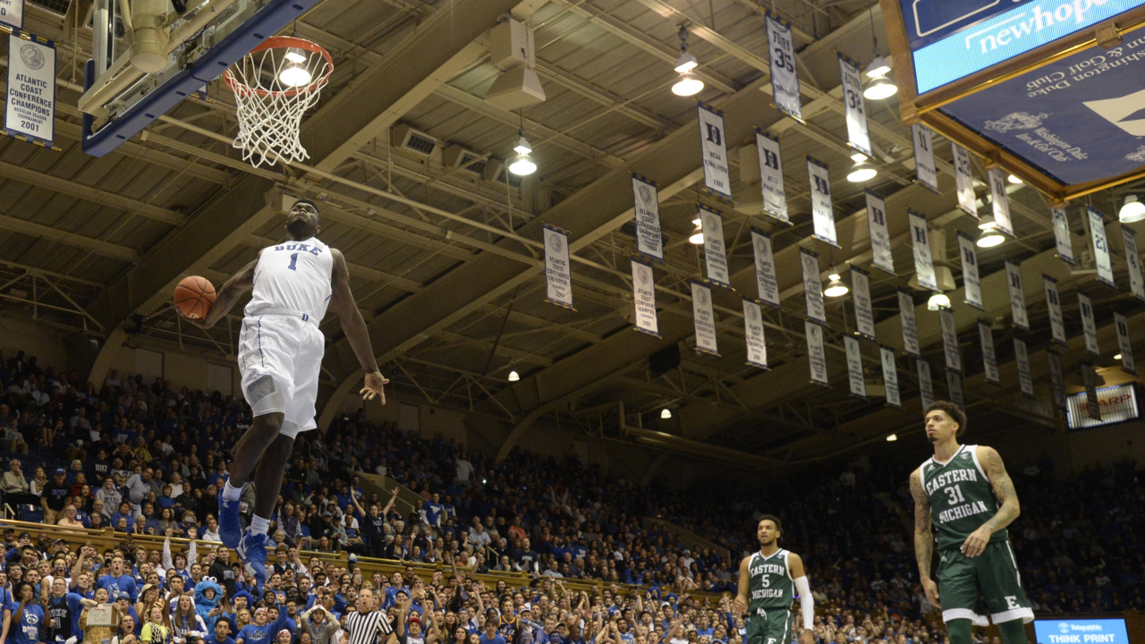 Duke’s Zion Williamson: A dunking monster