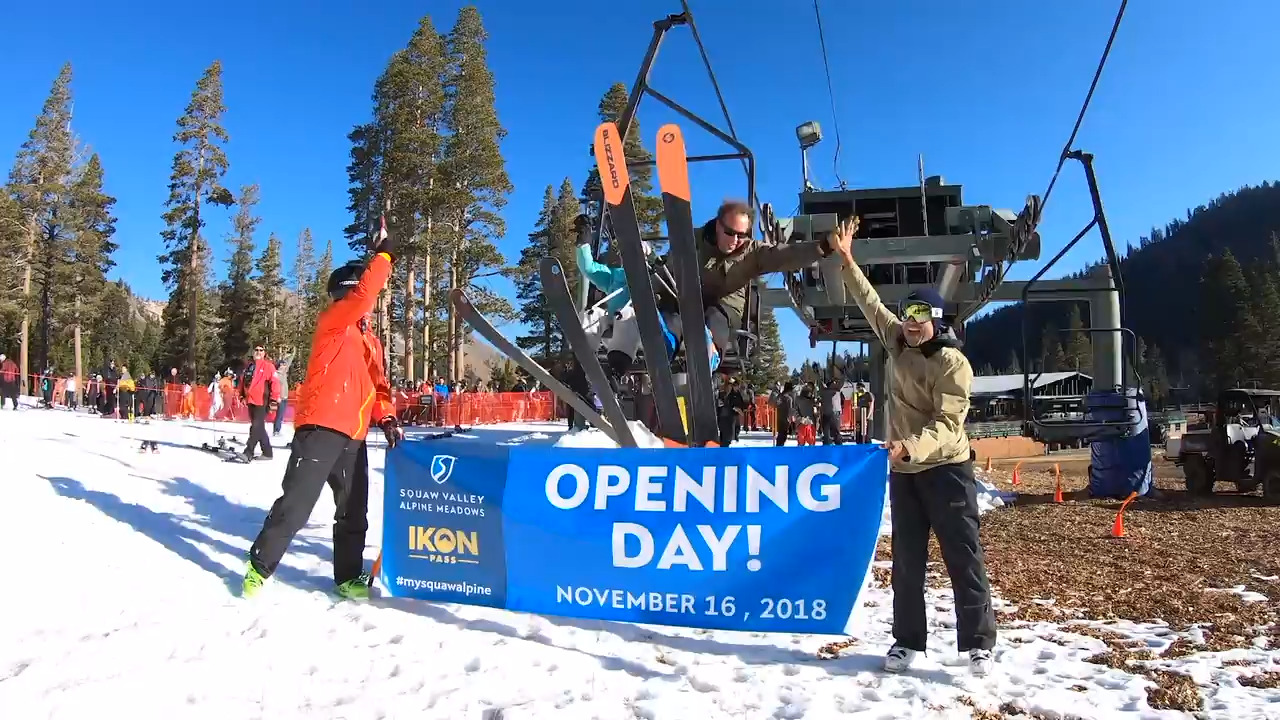 Ski season underway at Tahoe resorts, where wildfire smoke is nowhere to be found