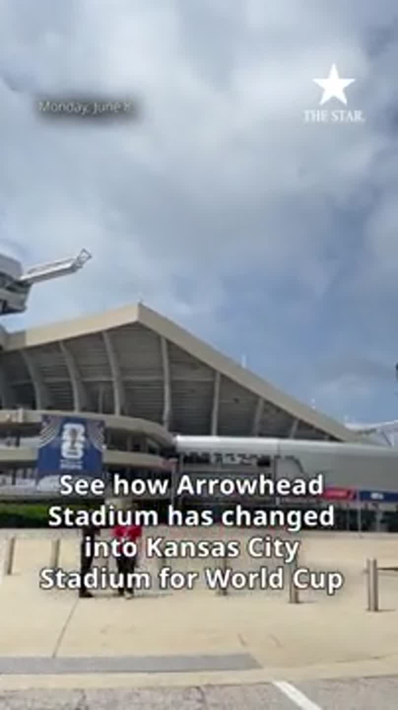 See how Arrowhead Stadium has changed into Kansas City Stadium for the World Cup