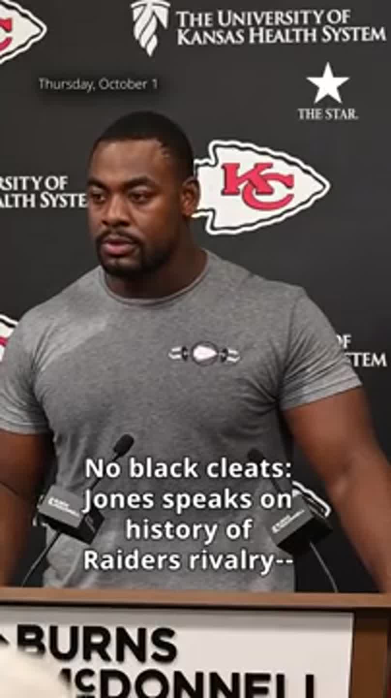 No black cleats allowed: Jones speaks on history of Raiders rivalry