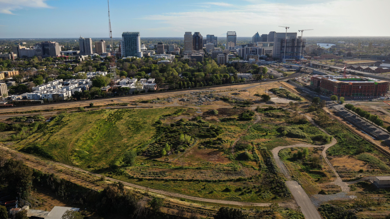 See drone video of downtown Railyards land Sac Republic FC hopes to call home