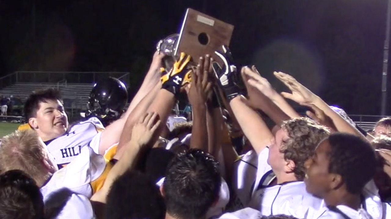 Chapel Hill players celebrates win over East for Hodgin Cup