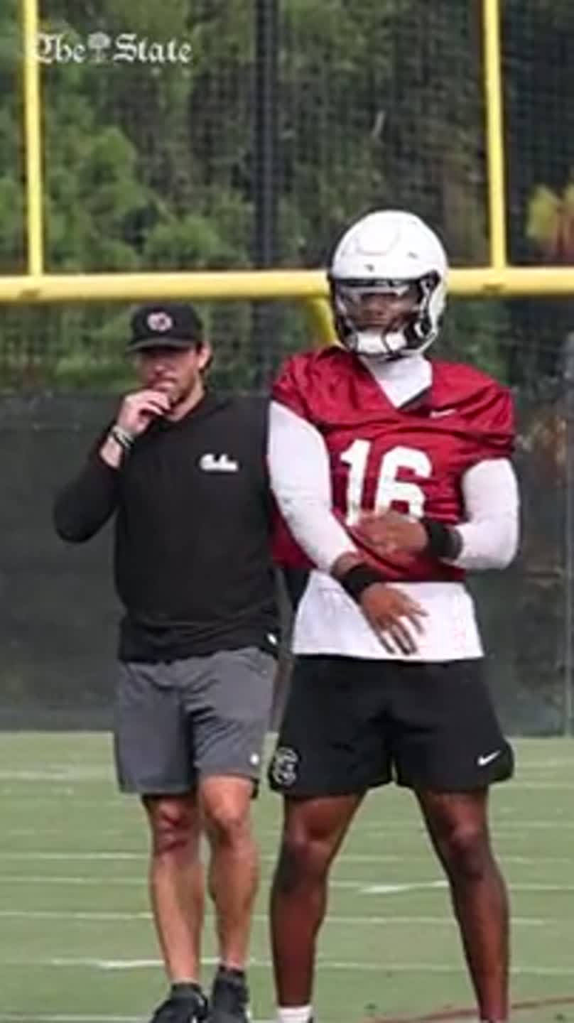 Quarterbacks start practice as Gamecocks hit the field for the first time