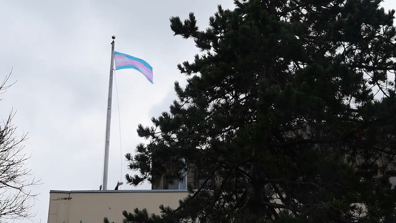 Transgender flag flies in Tacoma for the first time to remember lives lost to violence