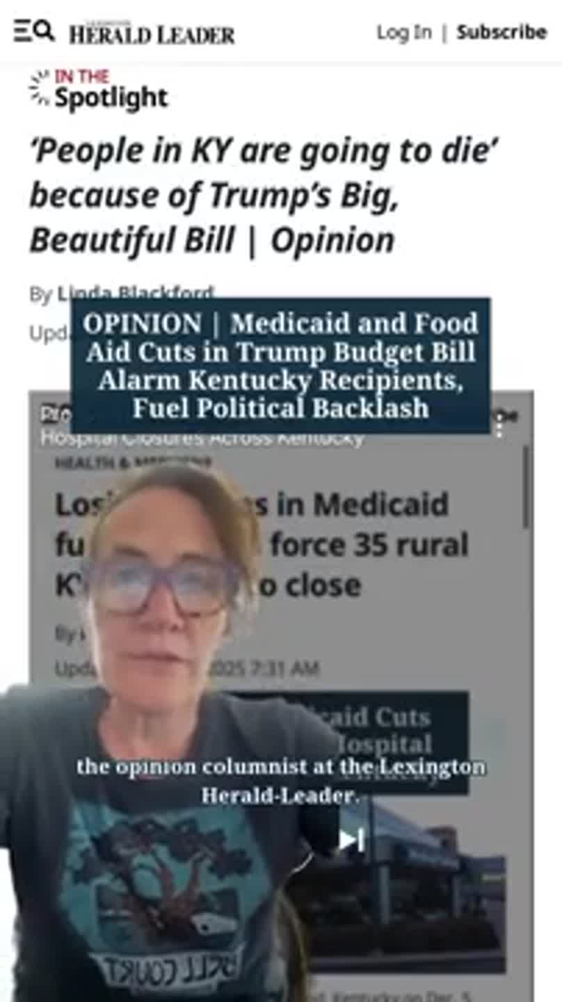 OPINION | Medicaid and Food Aid Cuts in Trump Budget Bill Alarm Kentucky Recipients