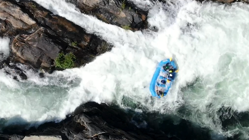 Get a first-person look at whitewater rafting on – and sometimes in – the American River