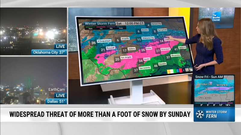 South: ‘Catastrophic’ Ice Storm Brings Power Outage Concerns