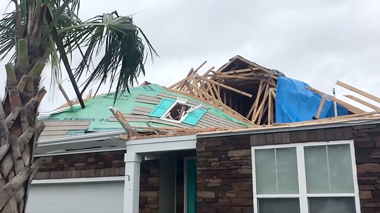 Tornado from Dorian hits Brunswick Co. neighborhood