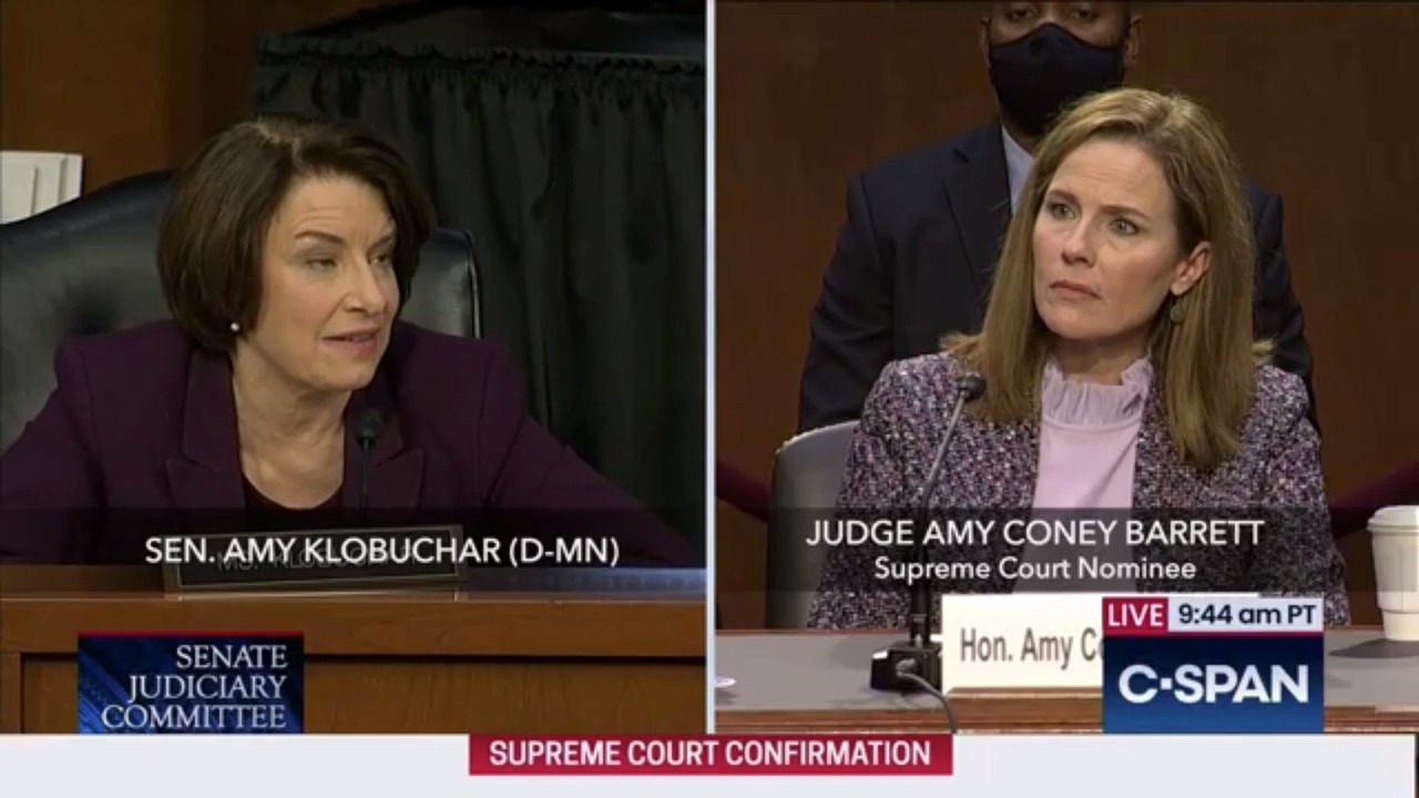 Judge Amy Coney Barrett responds to concerns over her work for Republicans in Bush v Gore