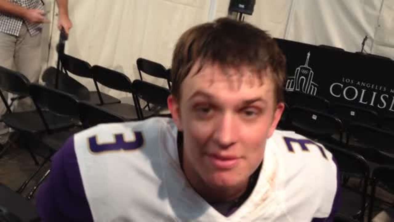 VIDEO: QB Jake Browning talks about Huskies big win over USC