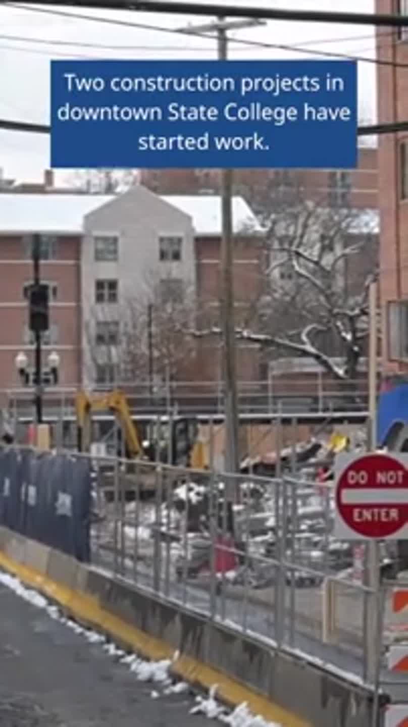 Demolition of several buildings in downtown State College is underway