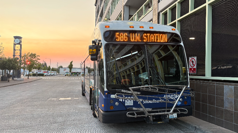A final ride on express bus route 586