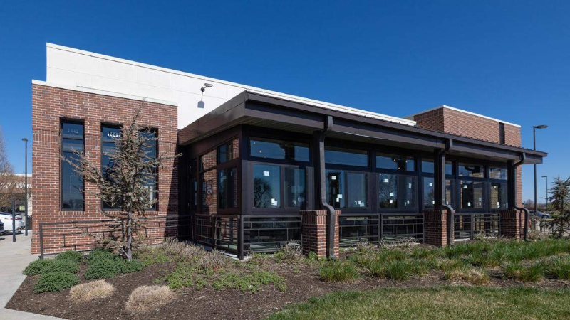 Two Waterfront restaurants in different construction phases
