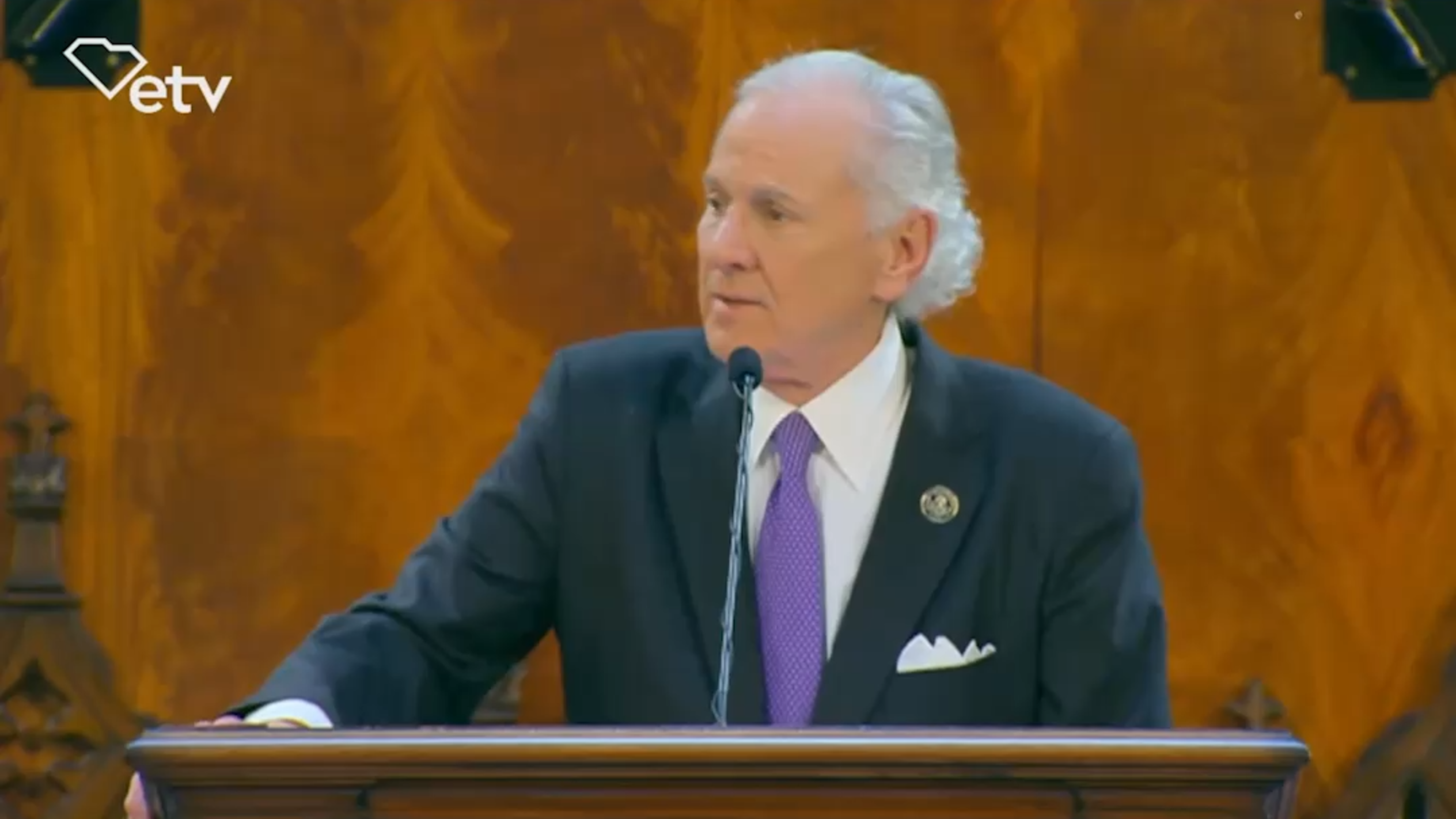 Gov. Henry McMaster thanks his wife of nearly 50 years