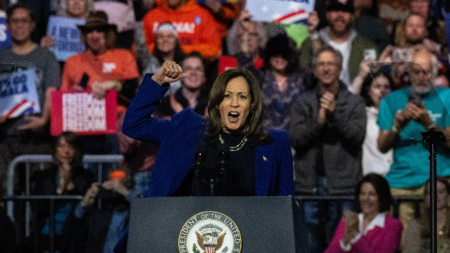 See presidential candidate Kamala Harris speak during campaign stop in Reno