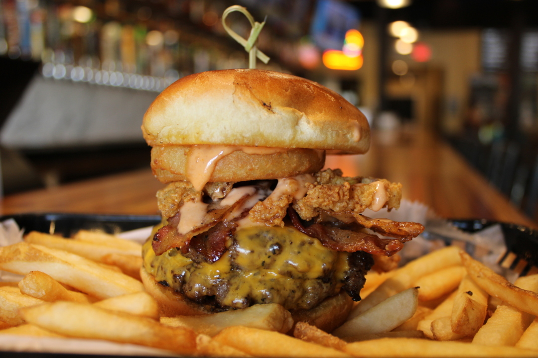 The Berenstain Bear Burger from The Library Taphouse & Kitchen wins Macon Burger Week bragging rights.