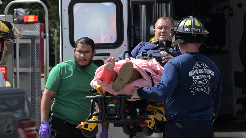 Specially-trained responders save injured man on water tower