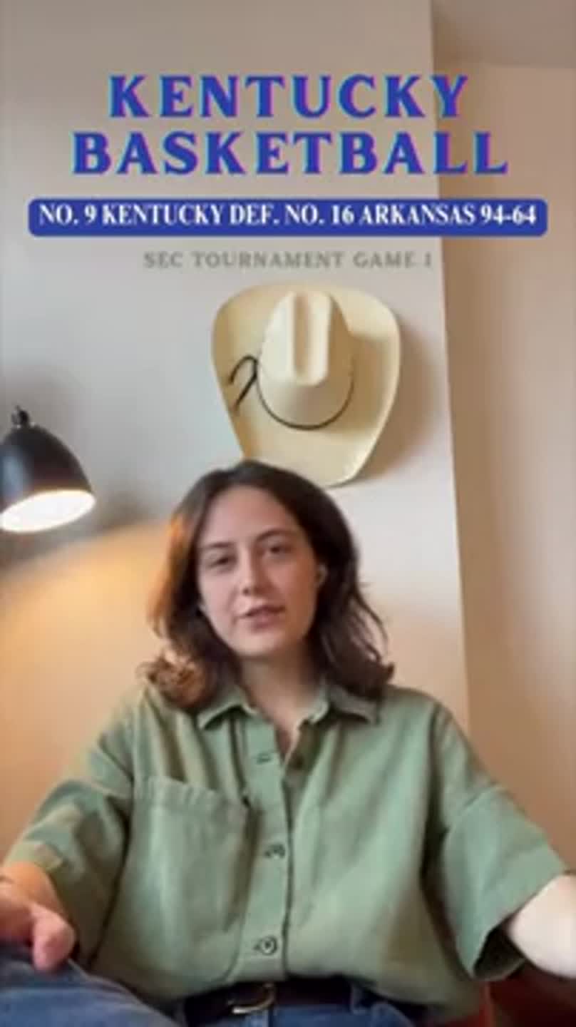 Caroline Makauskas on UK's Game 1 SEC Tournament win over Arkansas