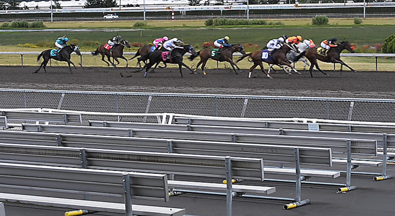 The horses are running at Emerald Downs, but the roar of the crowd is absent amid pandemic