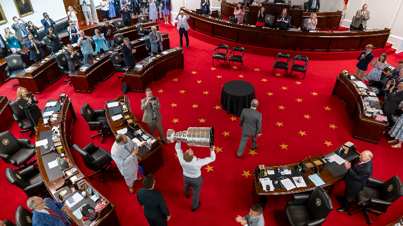 Canes bring the Stanley Cup to the NC Legislature