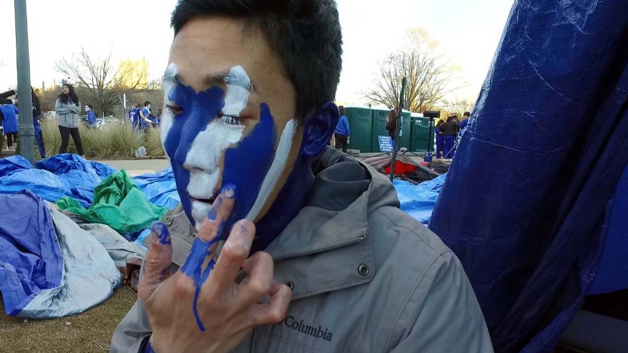 Game on! Cameron Crazies get their paint on for 2017 Battle of the Blues Part 1