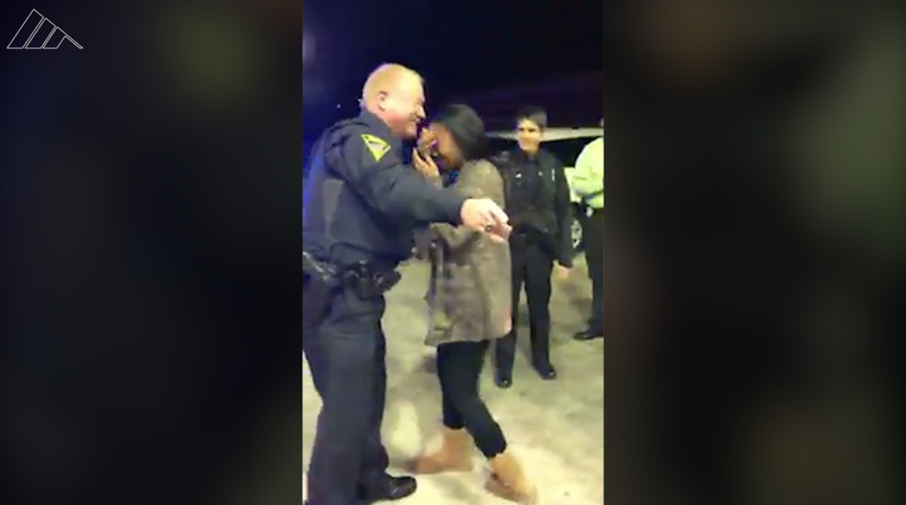 Man stages fake police encounter for surprising marriage proposal