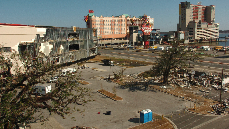 Hurricane Katrina photos after the storm and now