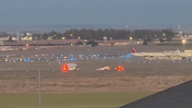 2 aboard when plane flips and skids while landing at Tri-Cities Airport