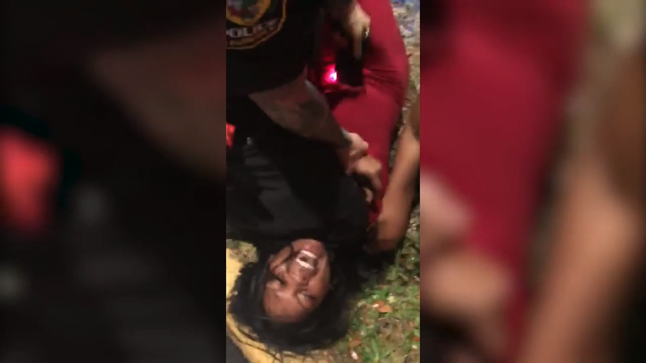 Miami Gardens police officer arrested after video shows him with knee on woman’s neck