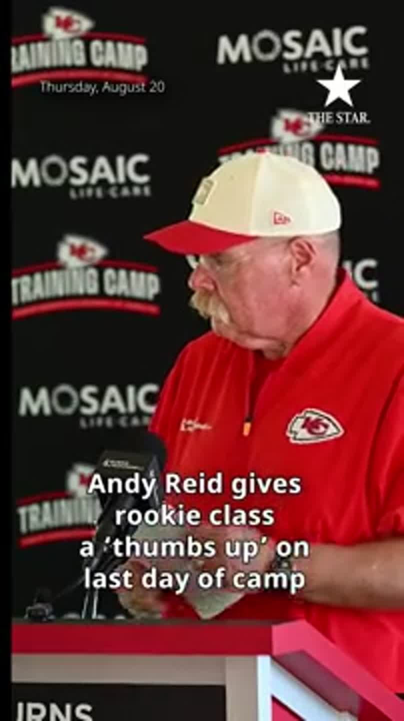 Andy Reid gives rookie class a 'thumbs up' on last day of training camp