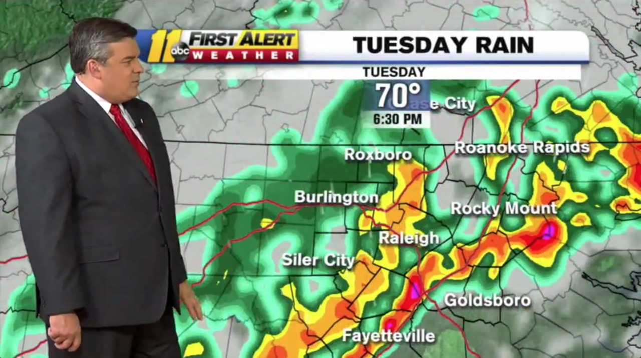 Cooler weather and heavy rain is on the way Tuesday (Video) | Raleigh ...