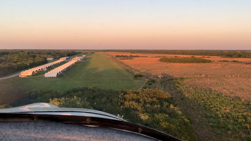 Land on a grass airstrip at Airport Manatee