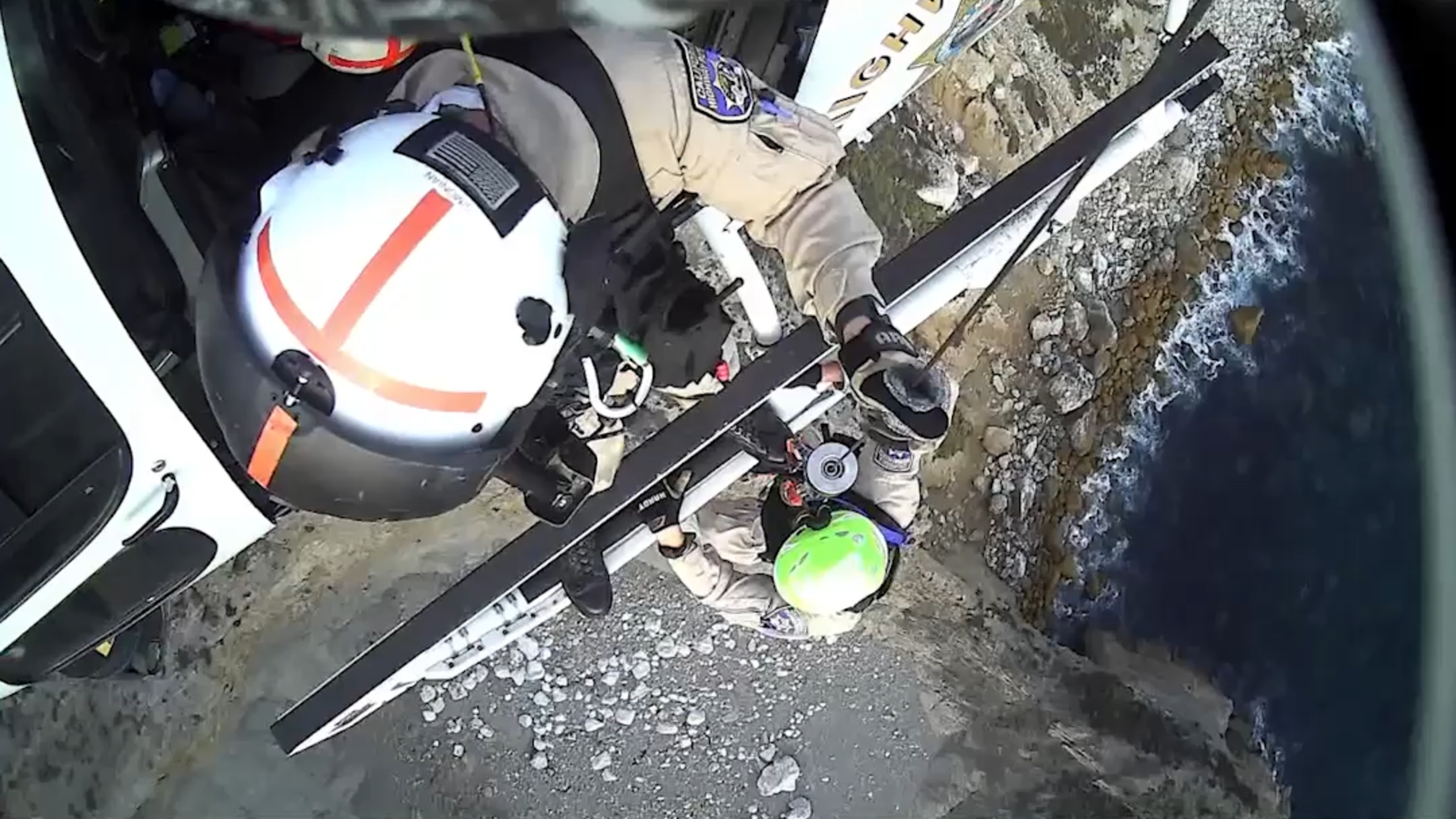 CHP helicopter rescues two climbers on Big Sur cliff