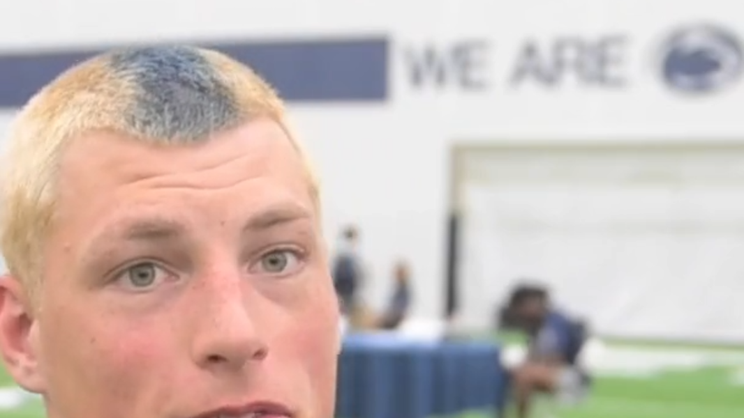 PSU linebacker adds helmet stripe to his hair for fall camp