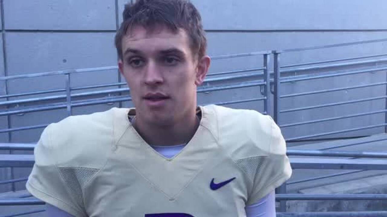 Jake Browning before UW-Stanford game tonight