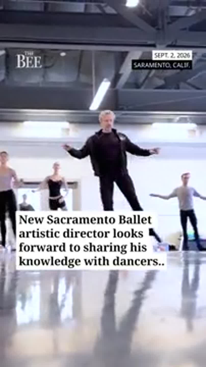 The Sacramento Ballet has a new artistic director. Watch him teach a class