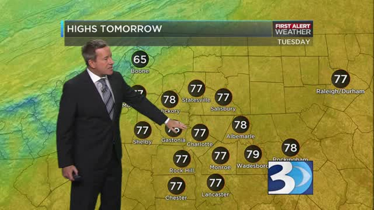 WBTV First Alert weather forecast for 10.12.15