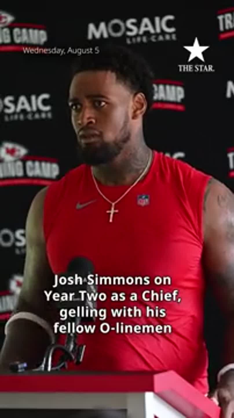 Chiefs' Josh Simmons says the O-line chemistry is coming together
